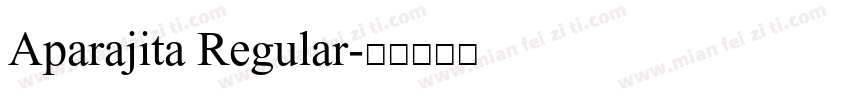 Aparajita Regular字体转换